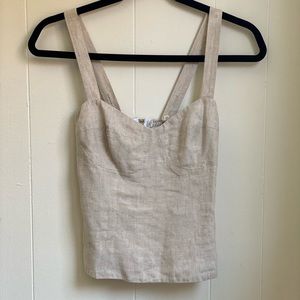Reformation linen top